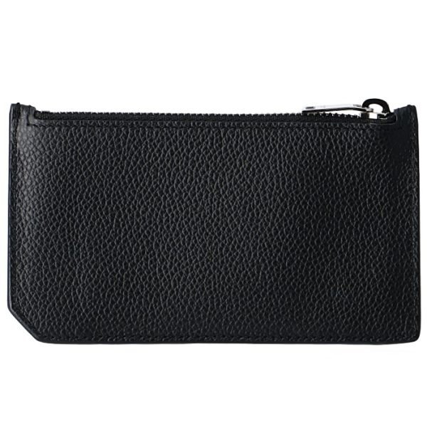 458583b680n1000 2 Saint Laurent Paris Wallet Monogram Fragment Zip Card Case Black