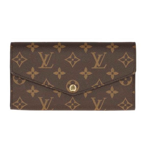 45893 1 Louis Vuitton Portefeuille Sarah Monogram Wallet Fuchsia