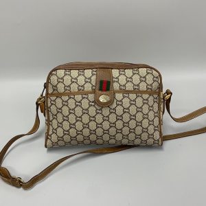 458k768014 1 Prada Spazzolato Patent Handbag Beige Brown