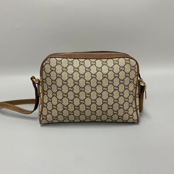 458k768014 4 Gucci Gucci Plus Sherry Line Leather Mini Shoulder Bag Brown