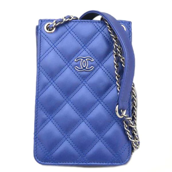 45900 01 Chanel Matrassel Lambskin Chain Phone Leather Shoulder Bag