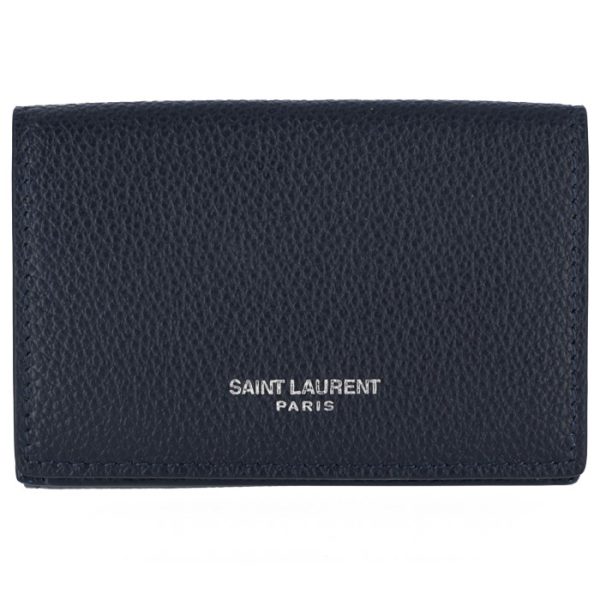 459784b680n4150 1 Saint Laurent Paris Wallet Trifold Mini Tiny Midnight Blue Navy