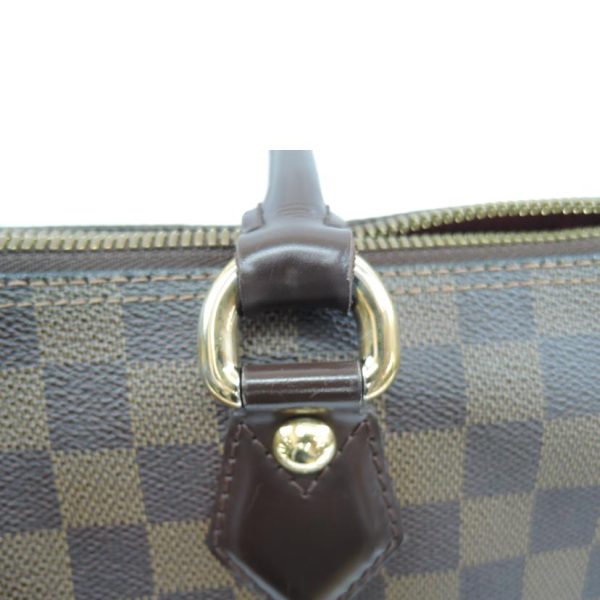 46022 7 Louis Vuitton Saleya MM Damier Ebene Canvas Bag Brown