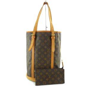 46043 1 Louis Vuitton Boulogne Monogram Canvas Shoulder Bag Brown