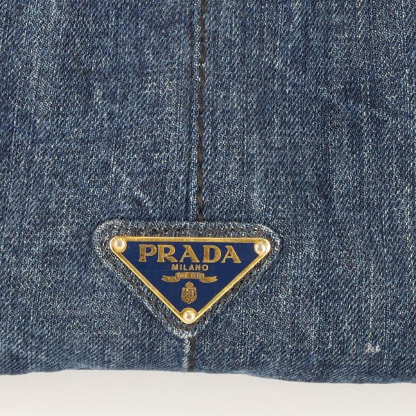 46043 8 Prada Kanapa Tote Bag Denim