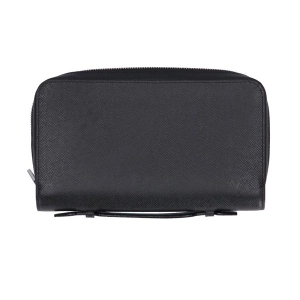 46104 1 Louis Vuitton Zippy XL Taiga Wallet Black