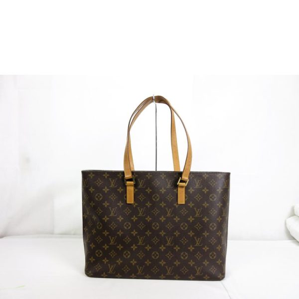 46288 2 Louis Vuitton Luco Monogram Tote Bag Brown