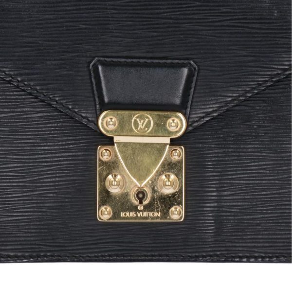 46289 6 Louis Vuitton Serie Dragonne Epi Wallet Noir