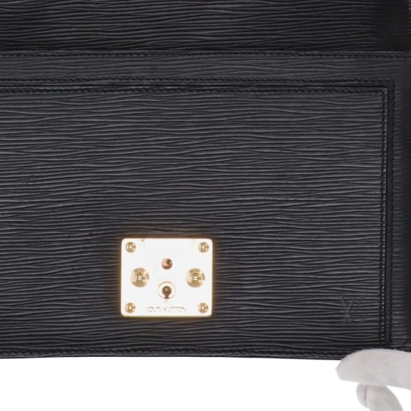 46289 9 Louis Vuitton Serie Dragonne Epi Wallet Noir