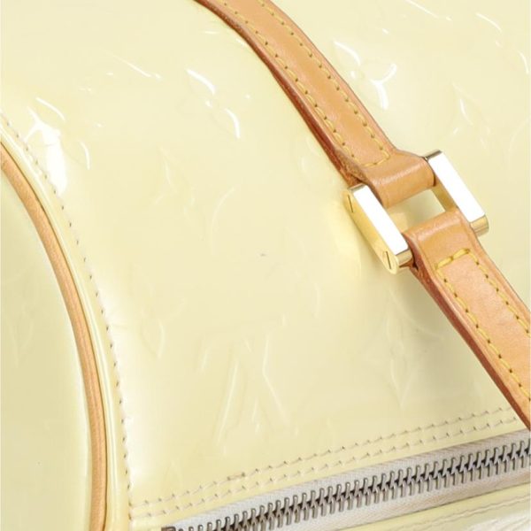 46296 7 Louis Vuitton Bedford Vernis Handbag White