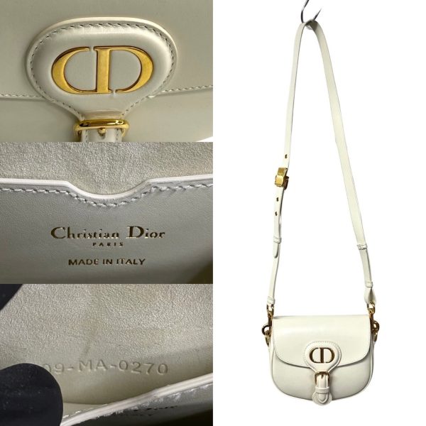 462k241310920 4 Christian Dior Bobby Calf Leather Shoulder Bag White