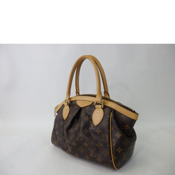 46302 3 Louis Vuitton Tivoli PM Monogram Tote Bag Brown