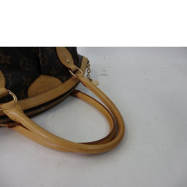 46302 5 Louis Vuitton Tivoli PM Monogram Tote Bag Brown