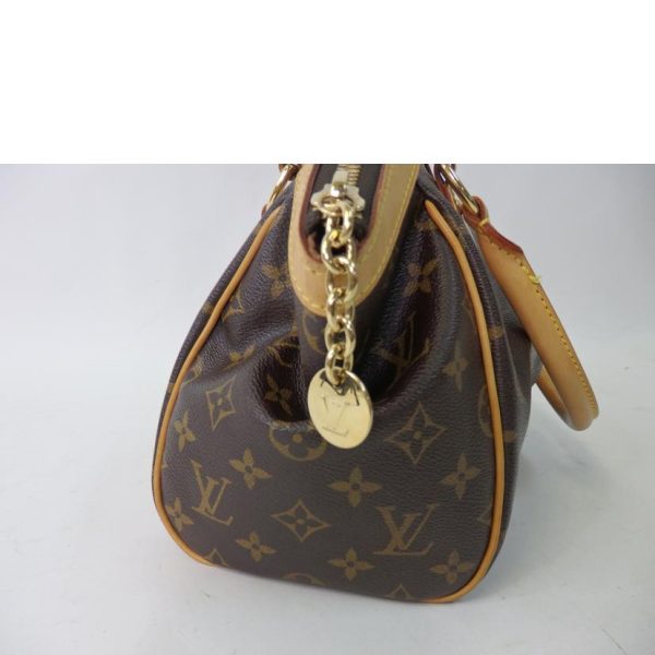 46302 7 Louis Vuitton Tivoli PM Monogram Tote Bag Brown