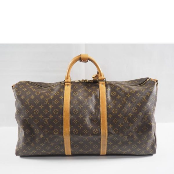 46319 2 Louis Vuitton Keepall Bandouliere 60 Monogram Travel Bag Brown