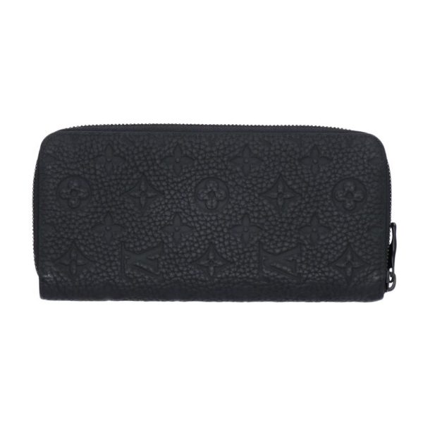 46388 2 Louis Vuitton Zippy Wallet Vertical Taurillon Wallet Noir