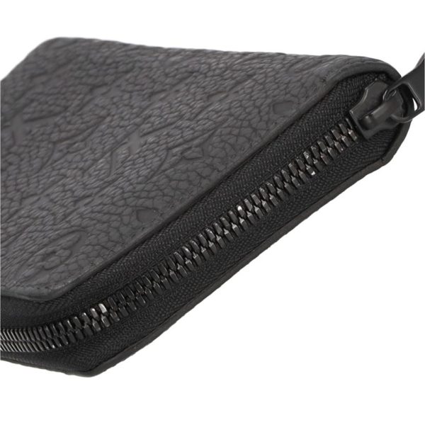 46388 7 Louis Vuitton Zippy Wallet Vertical Taurillon Wallet Noir