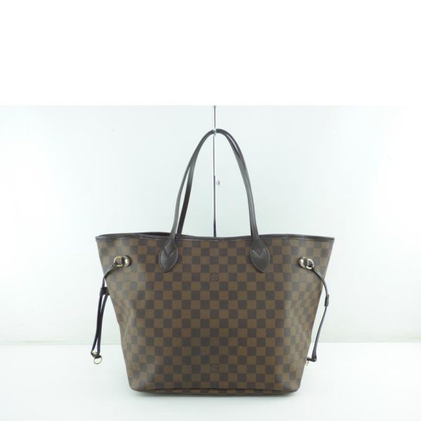 46425 2 Louis Vuitton Old Neverfull MM Damier Tote Bag Brown