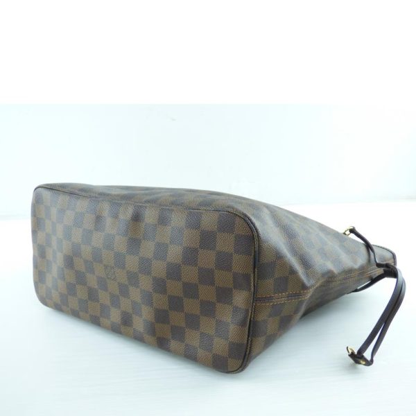 46425 3 Louis Vuitton Old Neverfull MM Damier Tote Bag Brown