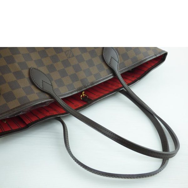 46425 4 Louis Vuitton Old Neverfull MM Damier Tote Bag Brown