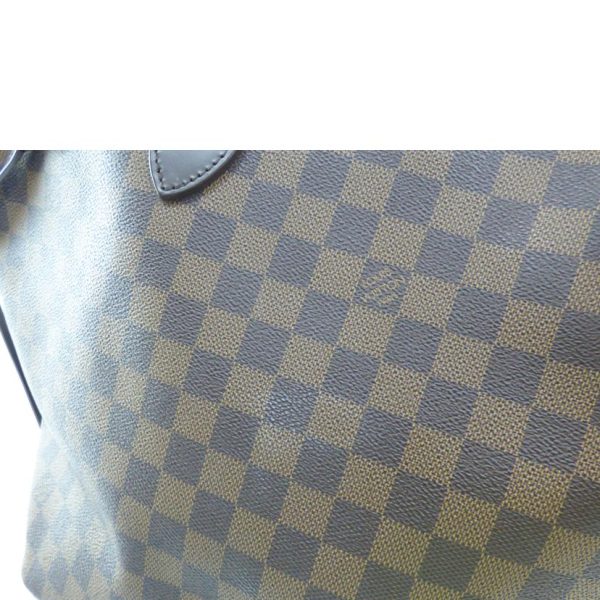 46425 7 Louis Vuitton Old Neverfull MM Damier Tote Bag Brown