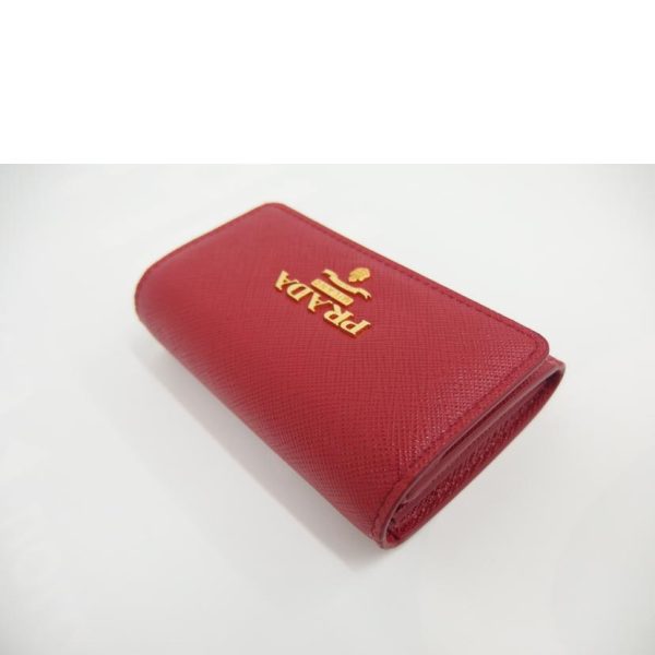 46446 3 Prada Compact Wallet Red