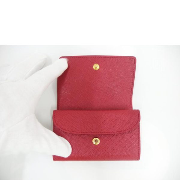 46446 5 Prada Compact Wallet Red