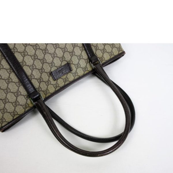 46493 4 Gucci GG Supreme Tote Bag Biege