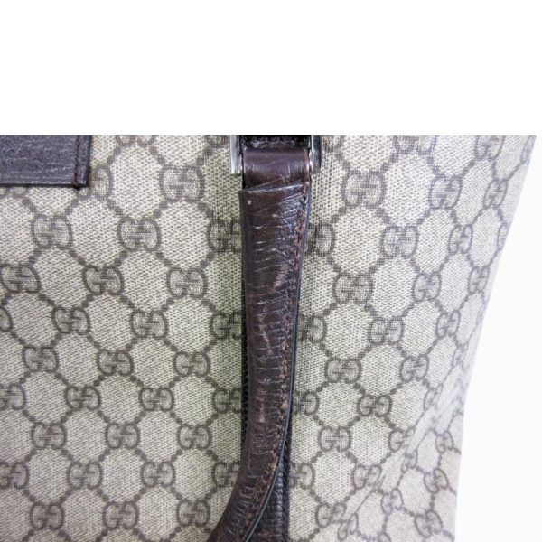 46493 6 Gucci GG Supreme Tote Bag Biege