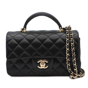 46749 1 Prada Handbag Leather Black