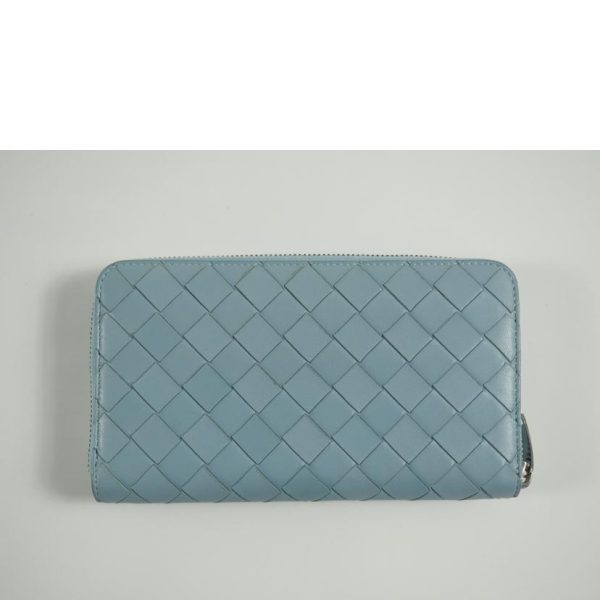 46807 2 Bottega Veneta Intrecciato Round Zipper Long Wallet