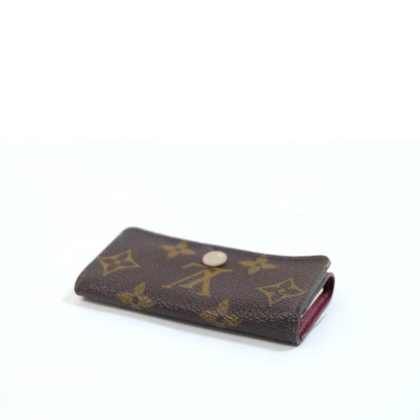 46820 3 Louis Vuitton Multicle 4 Monogram Key Case Fuchsia