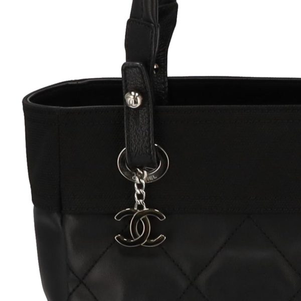 46844 6 CHANEL Paris Biarritz Tote Bag PM Black