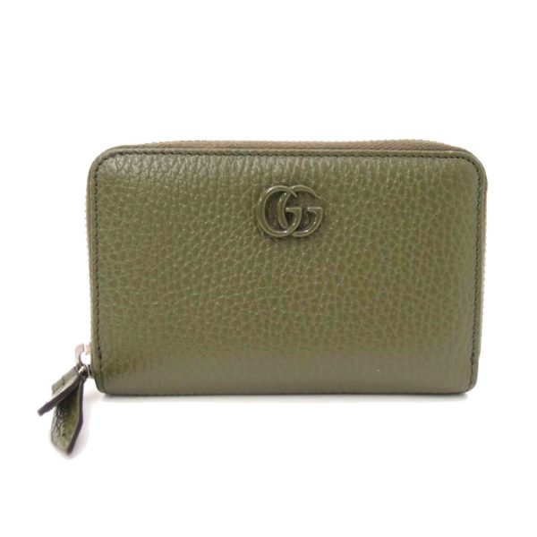 46963 1 Gucci GG Marmont Coin Case Green