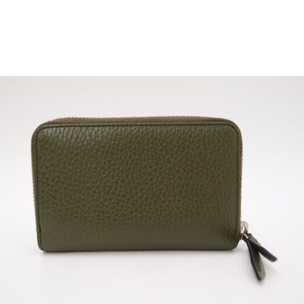 46963 2 Gucci GG Marmont Coin Case Green