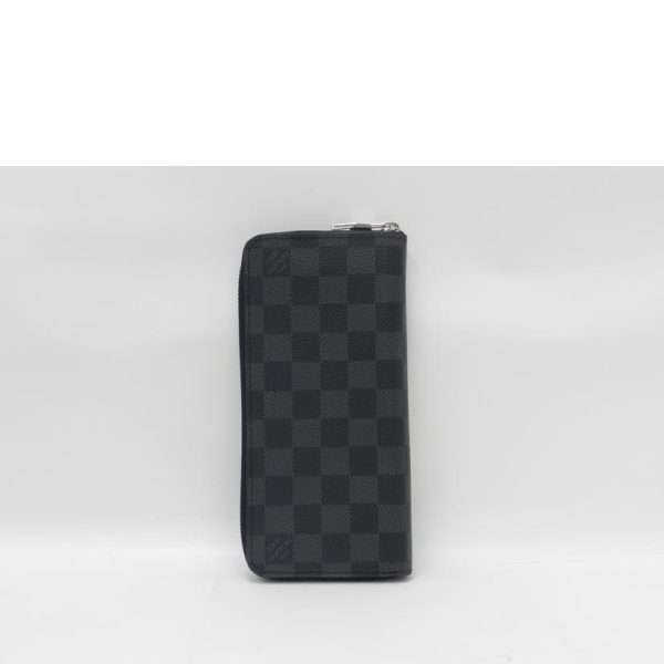 46973 2 Louis Vuitton Zippy Wallet Vertical Damier Graphite Wallet