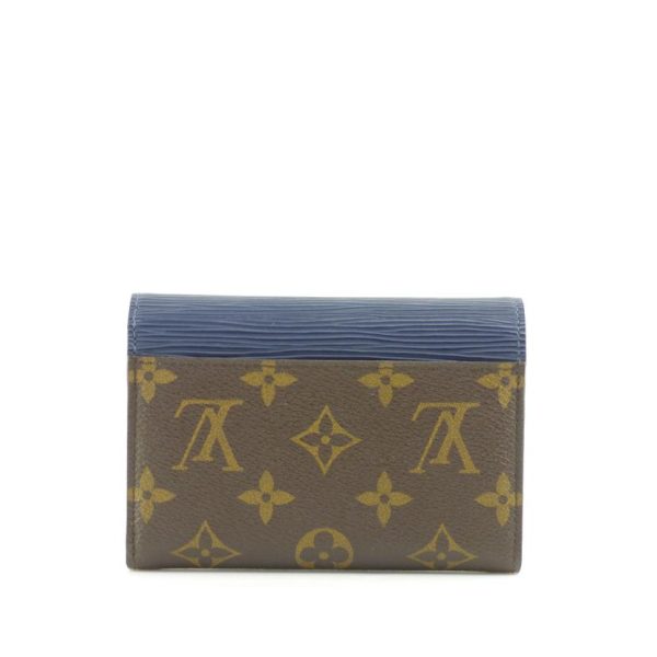 46973 2 Louis Vuitton Portefeuille Marile Compact Monogram Wallet Indigo Blue