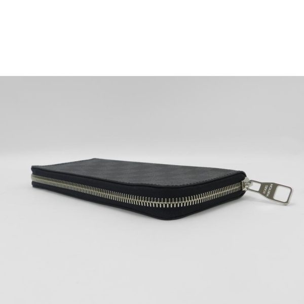 46973 3 Louis Vuitton Zippy Wallet Vertical Damier Graphite Wallet