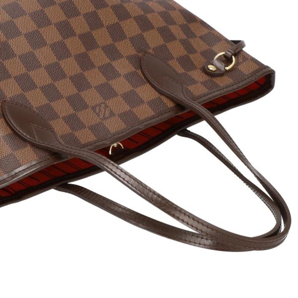 46975 3 Louis Vuitton Neverfull PM Tote Bag Damier Ebene Brown