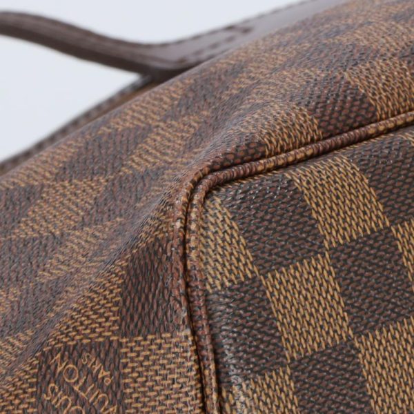 46975 5 Louis Vuitton Neverfull PM Tote Bag Damier Ebene Brown