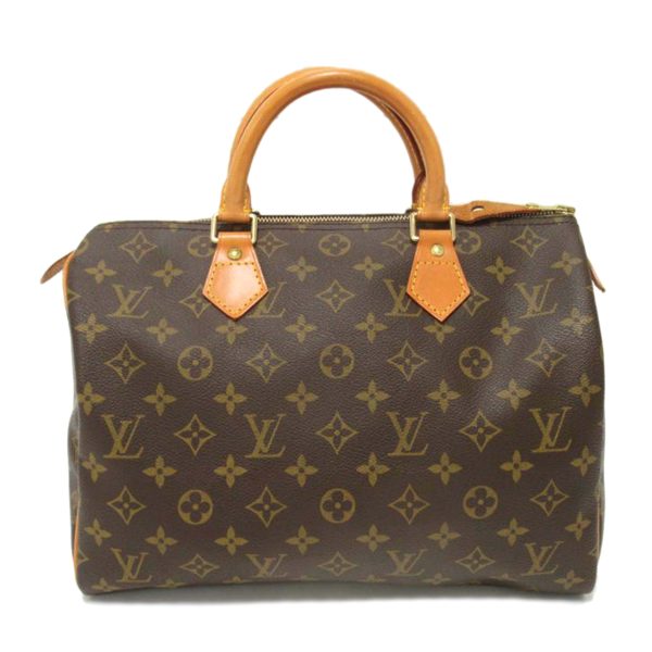 47111 1 Louis Vuitton Speedy 30 Monogram Handbag Brown