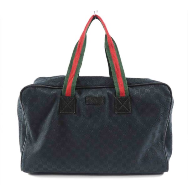 47201 1 GUCCI GG Canvas Boston Bag