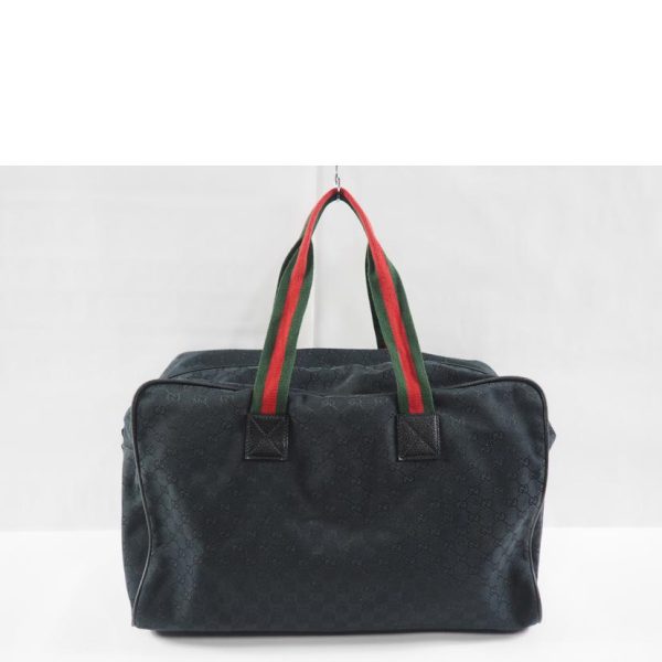 47201 2 GUCCI GG Canvas Boston Bag