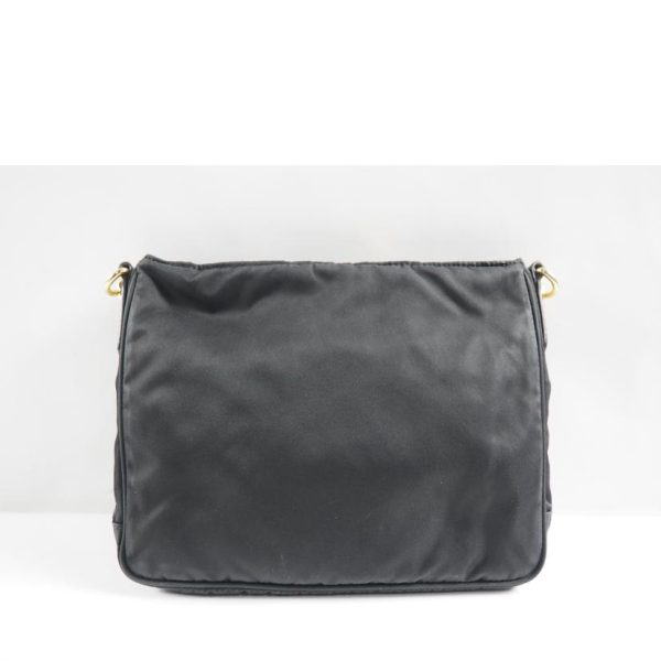 47302 2 Prada Nylon Shoulder Bag Black