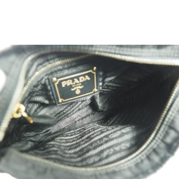 47302 5 Prada Nylon Shoulder Bag Black