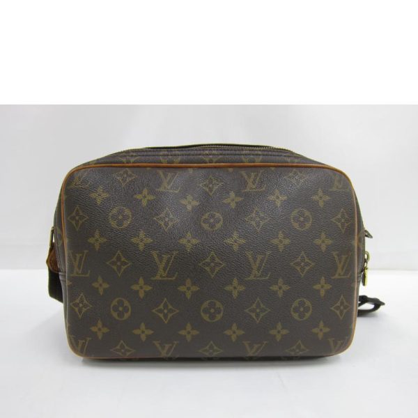 47333 2 Louis Vuitton Reporter PM Monogram Canvas Bag Brown