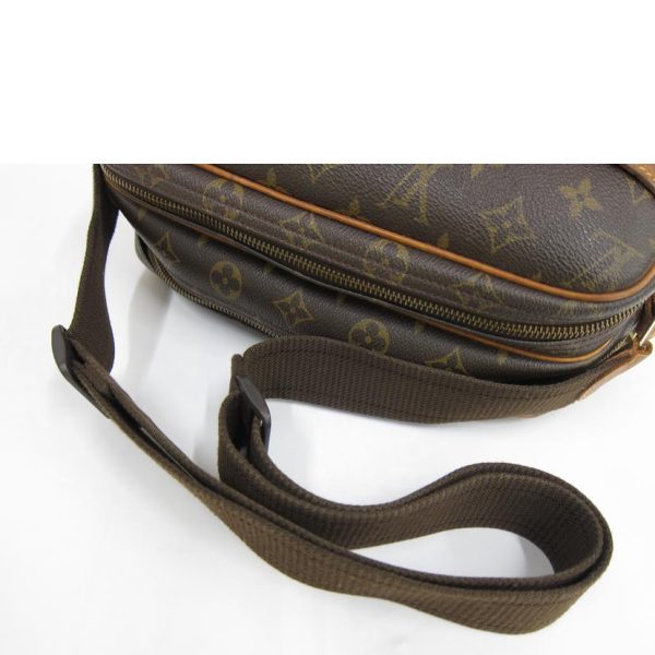 47333 3 Louis Vuitton Reporter PM Monogram Canvas Bag Brown