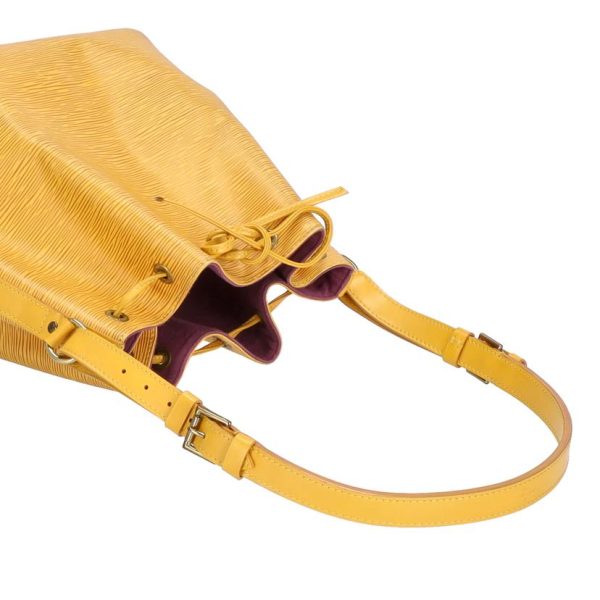 47378 4 Louis Vuitton Petinoe Epi Shoulder Bag Yellow