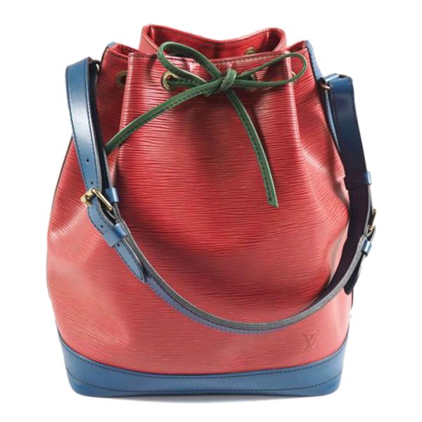 47385 1 Louis Vuitton Noe Tricolor Epi Bag Red Blue Green