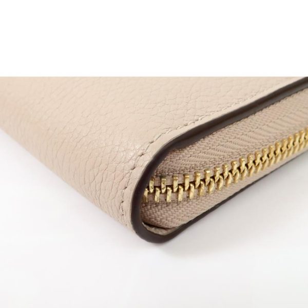 47388 4 Louis Vuitton Zippy Lock Me Long Calf Leather Wallet Beige